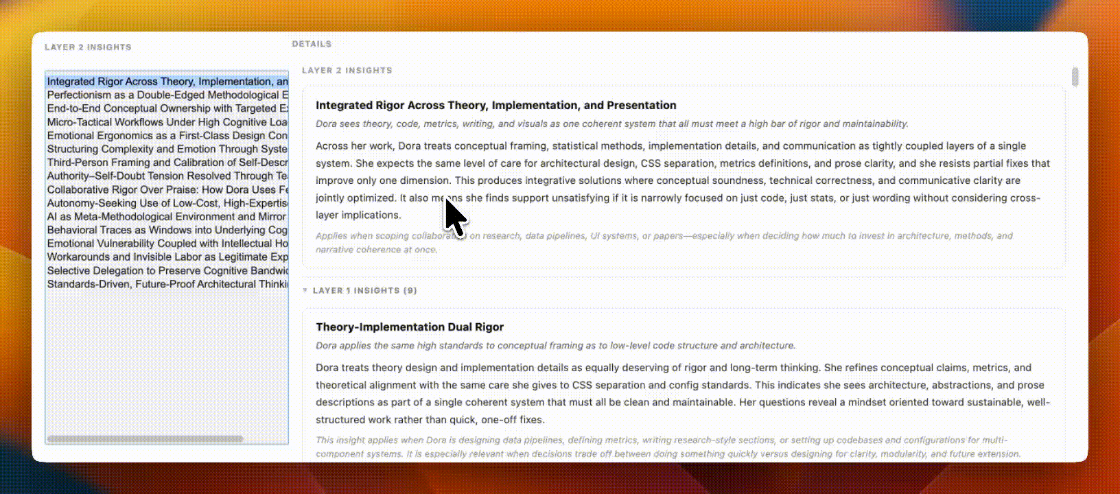 Widget animation